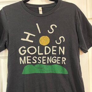 Hiss Golden Messenger Landscape Tee in Grey